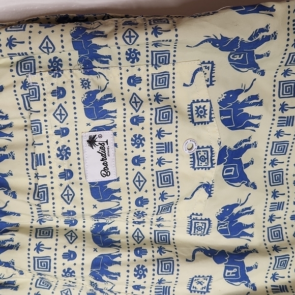 Boardies Yellow & Blue Elephant Print Mesh Lined Swim Trunk Shorts Men’s… - Picture 7 of 10